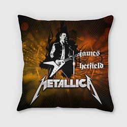 Подушка квадратная Metallica: James Hetfield