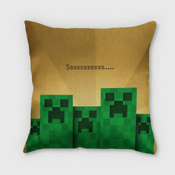 Подушка квадратная Minecraft Sssss, цвет: 3D-принт