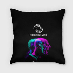 Подушка квадратная Black Sun Empire Rage, цвет: 3D-принт