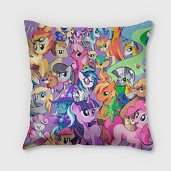 Подушка квадратная My Little Pony, цвет: 3D-принт