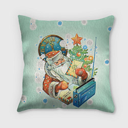 Подушка квадратная Дед мороз, цвет: 3D-принт