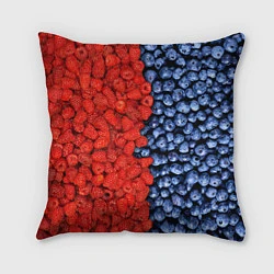 Подушка квадратная Ягодка, цвет: 3D-принт