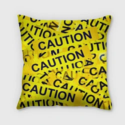 Подушка квадратная Caution