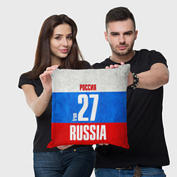 Подушка квадратная Russia: from 27, цвет: 3D-принт — фото 2