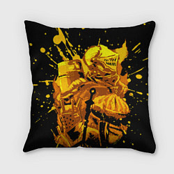 Подушка квадратная Dark Souls: Gold Knight, цвет: 3D-принт
