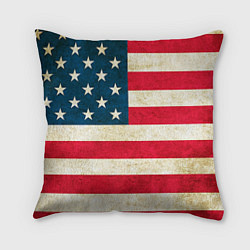 Подушка квадратная США, цвет: 3D-принт