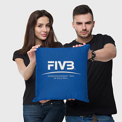 Подушка квадратная Волейбол FIVB, цвет: 3D-принт — фото 2