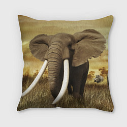 Подушка квадратная Могучий слон