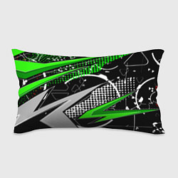 Подушка-антистресс Black and green corners