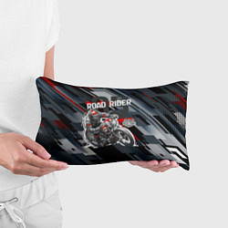 Подушка-антистресс Road rider мотоциклист, цвет: 3D-принт — фото 2