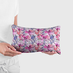 Подушка-антистресс Акварельные цветы, цвет: 3D-принт — фото 2