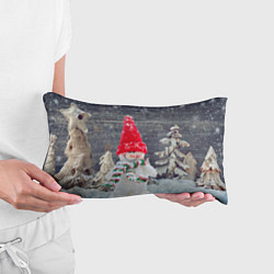 Подушка-антистресс Снеговик, Новогодняя, цвет: 3D-принт — фото 2