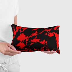 Подушка-антистресс Красный на черном, цвет: 3D-принт — фото 2