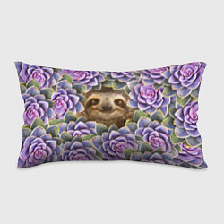 Подушка-антистресс Ленивец среди цветов, цвет: 3D-принт