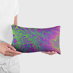 Подушка-антистресс Неоновый абстрактный узор, цвет: 3D-принт — фото 2