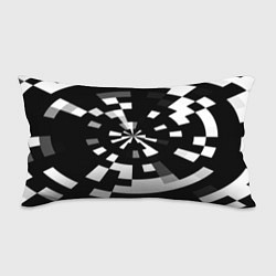Подушка-антистресс Черно-белый фон иллюзии, цвет: 3D-принт