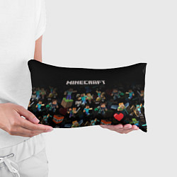 Подушка-антистресс МАЙНКРАФТ ПАТТЕРН ПЕРСОНАЖИ ИГРЫ, цвет: 3D-принт — фото 2