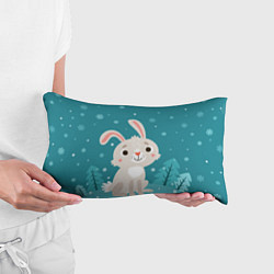 Подушка-антистресс Новогодний зайчик, цвет: 3D-принт — фото 2