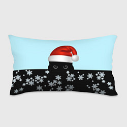 Подушка-антистресс Новогодний Кот со снежинками