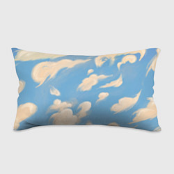 Подушка-антистресс Рисунок голубого неба с облаками маслом, цвет: 3D-принт