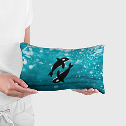 Подушка-антистресс Кит косатка в океане, цвет: 3D-принт — фото 2