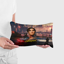 Подушка-антистресс Panam Панам Cyberpunk 2077 портрет, цвет: 3D-принт — фото 2