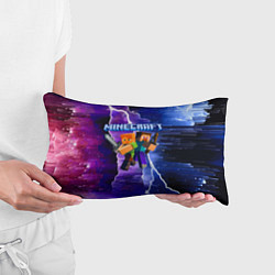 Подушка-антистресс Minecraft Neon, цвет: 3D-принт — фото 2