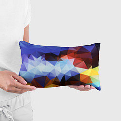 Подушка-антистресс Абстрактный цветной узор из треугольников Abstract, цвет: 3D-принт — фото 2