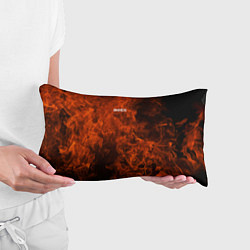Подушка-антистресс New York, дизайн в готическом стииле с огнем и анг, цвет: 3D-принт — фото 2