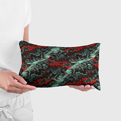 Подушка-антистресс Красно-Белая Вулканическая Лава, цвет: 3D-принт — фото 2