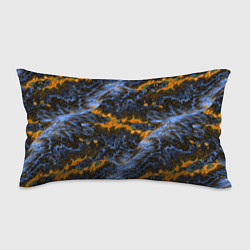 Подушка-антистресс Оранжево-Синяя Вулканическая Лава, цвет: 3D-принт