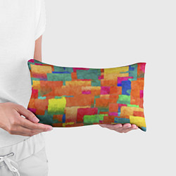 Подушка-антистресс Красочная абстрактная композиция Мазки краски, цвет: 3D-принт — фото 2