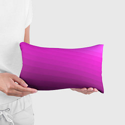 Подушка-антистресс Розовый неоновый полосатый узор Pink neon, цвет: 3D-принт — фото 2