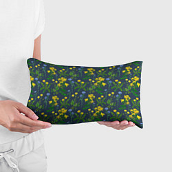 Подушка-антистресс Одуванчики и другие полевые цветы - ботанический п, цвет: 3D-принт — фото 2