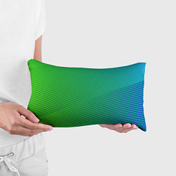 Подушка-антистресс Зелено-голубой градиент, цвет: 3D-принт — фото 2