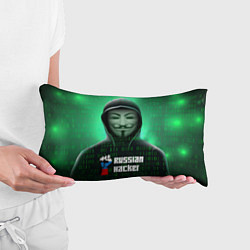 Подушка-антистресс Russian hacker green, цвет: 3D-принт — фото 2