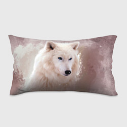 Подушка-антистресс Белый зимний волк, цвет: 3D-принт