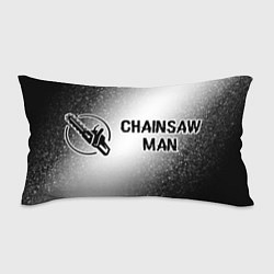 Подушка-антистресс Chainsaw Man glitch на светлом фоне: надпись и сим