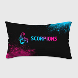 Подушка-антистресс Scorpions - neon gradient: надпись и символ