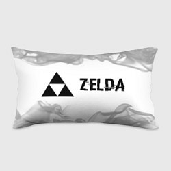 Подушка-антистресс Zelda glitch на светлом фоне: надпись и символ