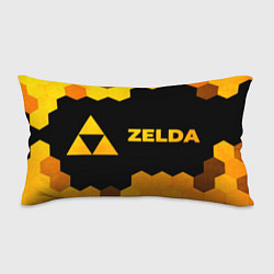 Подушка-антистресс Zelda - gold gradient: надпись и символ