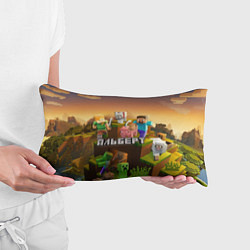 Подушка-антистресс Альберт Minecraft, цвет: 3D-принт — фото 2