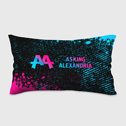 Подушка-антистресс Asking Alexandria - neon gradient: надпись и симво