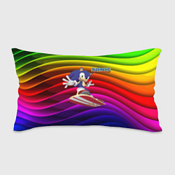 Подушка-антистресс Sonic - hedgehog - skateboarding - bands, цвет: 3D-принт