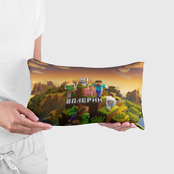 Подушка-антистресс Валерий Minecraft, цвет: 3D-принт — фото 2