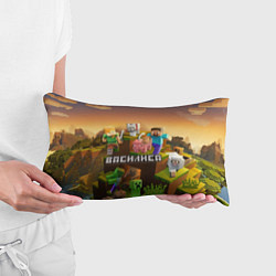 Подушка-антистресс Василиса Minecraft, цвет: 3D-принт — фото 2