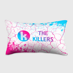 Подушка-антистресс The Killers neon gradient style: надпись и символ