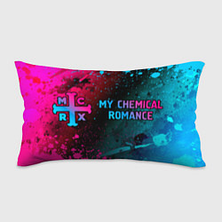 Подушка-антистресс My Chemical Romance - neon gradient: надпись и сим