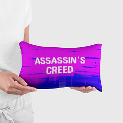 Подушка-антистресс Assassins Creed glitch text effect: надпись и симв, цвет: 3D-принт — фото 2