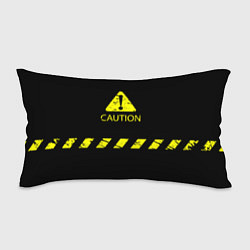 Подушка-антистресс CAUTION - Осторожно опасность, цвет: 3D-принт